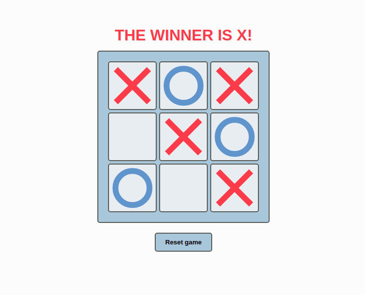 tic-tac-toe screenshot