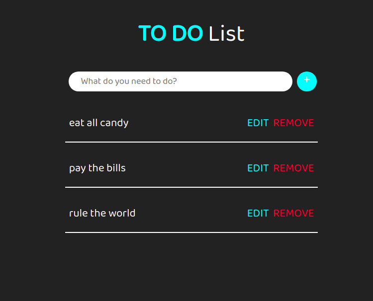to do list screenshot